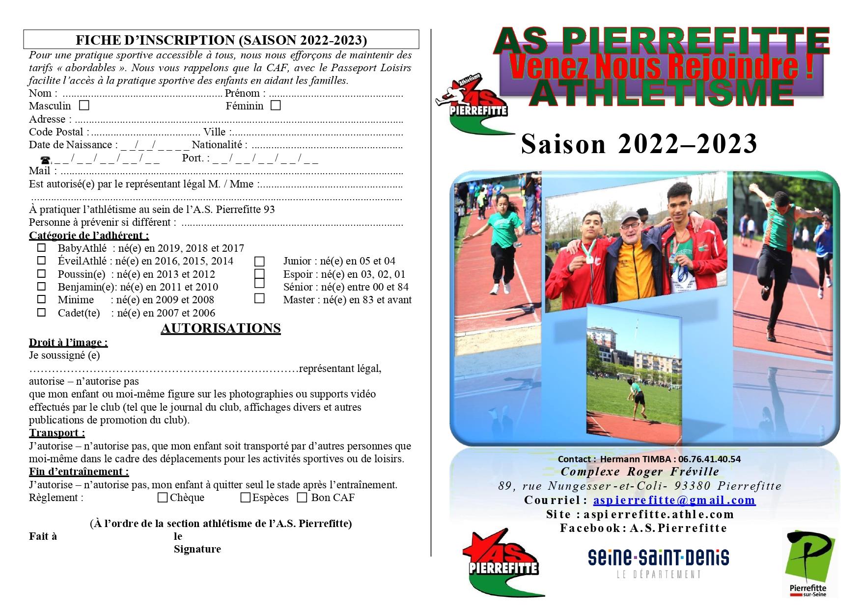 Bulletin d inscription asp athletisme 2022 2023 1 page 0001